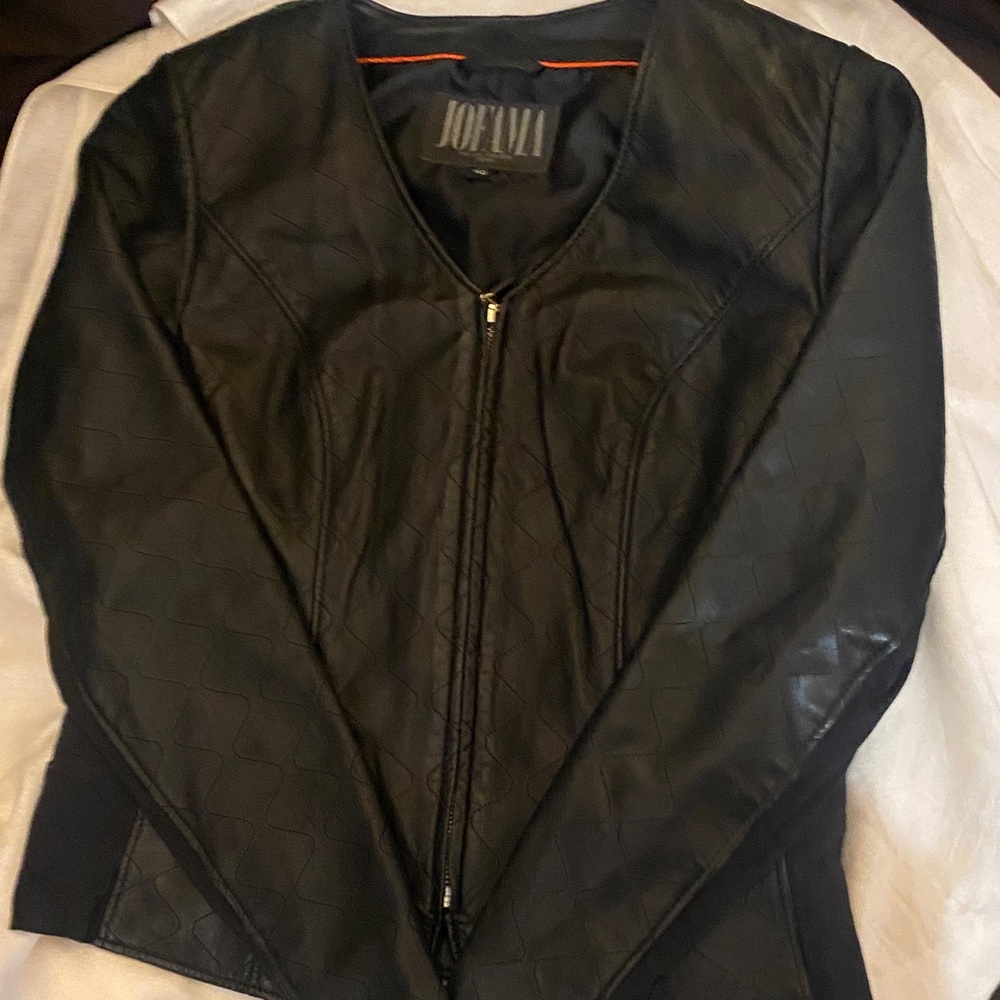 Jofama Black Leather Jacket